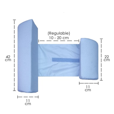 COJÍN POSICIONADOR ANTICAÍDAS Y ALMOHADA BEBÉ MEMORY FOAM CELESTE TERAFLEX - 4