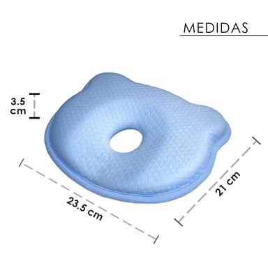 COJÍN POSICIONADOR ANTICAÍDAS Y ALMOHADA BEBÉ MEMORY FOAM CELESTE TERAFLEX - 9