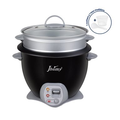 OLLA ARROCERA CON VAPORERA 2.2L BLACK