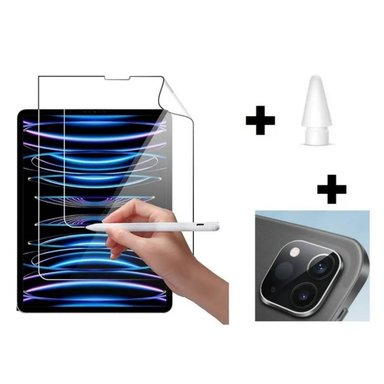 MICA PAPEL IPAD PRO 12.9 2022 M2 2021 M1 2020 VIDRIO CAMARA PUNTA - 1