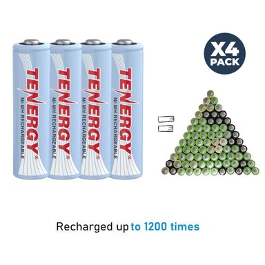 PILAS RECARGABLES AA PACK X4 NIMH BATERÍAS