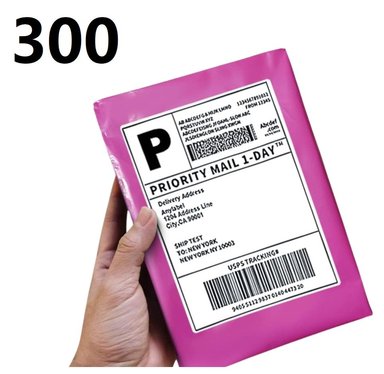 300 BOLSAS ECOMMERCE PARA ENVIOS EMBALAJE 22.8 X 15.2CM ADHESIVO