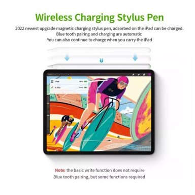 APPLE PENCIL 2 ALTERNATIVO CON CARGA INALÁMBRICA MAGNETICA INCLINACION - 4