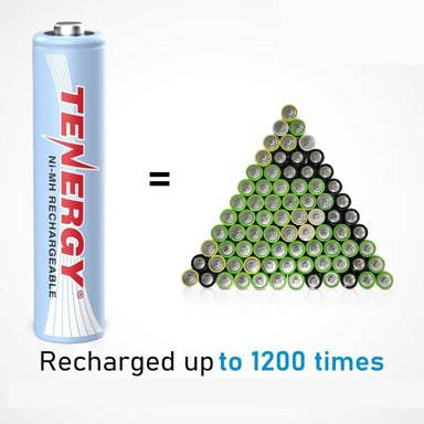 PILA RECARGABLE AMERICANA AAA 1200 CARGAS BATERÍA