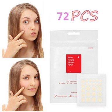 PARCHE ADHESIVO ACNÉ Y ESPINILLAS CUIDADO FACIAL 72U GRANOS PARCHES
