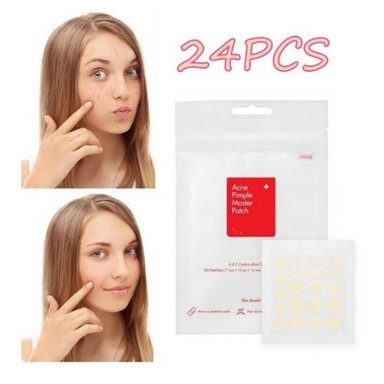 PARCHES ACNÉ Y ESPINILLAS INVISIBLE ADHESIVO FACIAL 24U GRANOS PARCHE