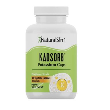 NATURALSLIM KADSORB CITRATO DE POTASIO NATURAL 400 CÁPSULAS