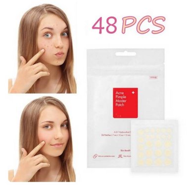 PARCHES ACNÉ Y ESPINILLAS INVISIBLE ADHESIVO FACIAL 48U GRANOS PARCHE
