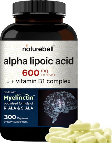 NATUREBELL ACIDO ALFA LIPOICO + VITAMINA B1 CAPSULAS PREMIUM