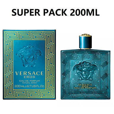 PERFUME VERSACE EROS EAU DE PARFUM 200 ML PARA HOMBRE EDP