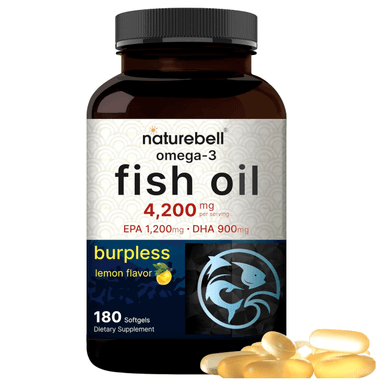SUPLEMENTO DE ACEITE DE PESCADO NATUREBELL OMEGA 3 4200 MG 180