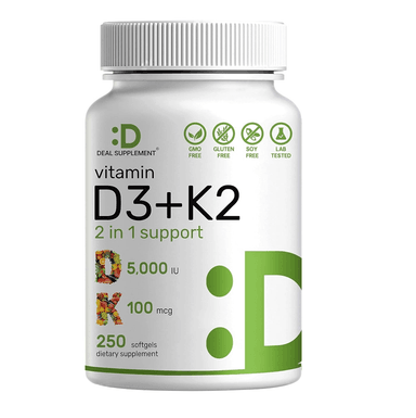 VITAMINA DEAL SUPPLEMENT D3 + K2 5000IU 250 CAPSULAS