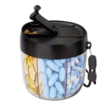 PASTILLERO ORGANIZADOR DE PASTILLAS DISPENSADOR 7 ESPACIOS