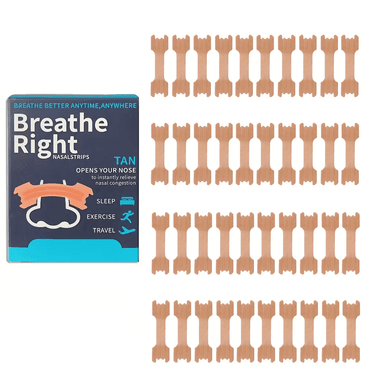 40 TIRAS NASALES BREATHE RIGHT RESPIRA MEJOR RONQUIDOS - 1