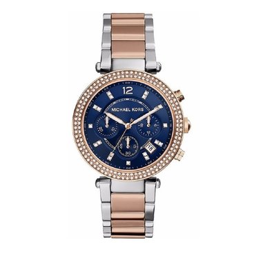 RELOJ MICHAEL KORS MUJER ANÁLOGO MK6141 PARKER BLUE AND SILVER