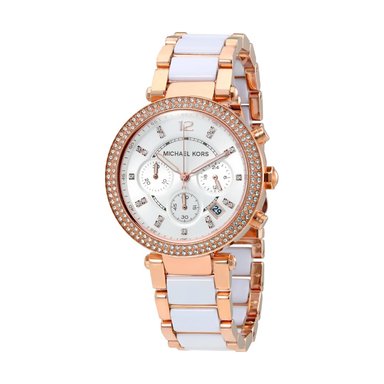 RELOJ MICHAEL KORS MUJER ANÁLOGO MK5774 WHITE AND ROSE GENUINO - 1