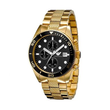 RELOJ EMPORIO ARMANI AR5857 GOLD AND BLACK NUEVO