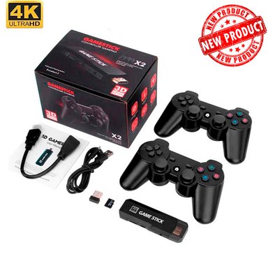 CONSOLA VAYAVA X2 PLUS MULTIPLATAFORMA FHD RETRO GAME STICK 128 GB 40000 JUEGOS HD PS1 PSP SN64 CON MANDOS RECARGABLES - 1