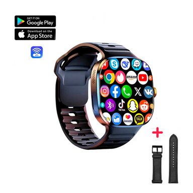 SMARTWATCH M99 PRO ANDROID PLAY STORE AMOLED NEGRO CORREA GRATIS