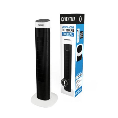 Ventilador de Torre 82cm con Control Remoto Timer