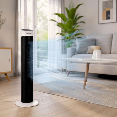 Ventilador de Aire Tipo Torre 82cm Blanco con Control Remoto Timer - 4