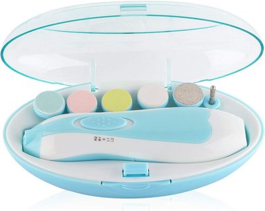 SET LIMA UÑAS ELÉCTRICO TENDENCIA´S VERDE AGUA NIÑO