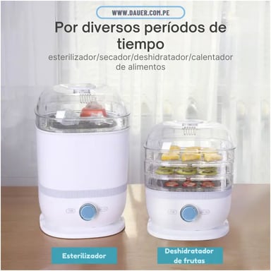 ESTERILIZADOR Y SECADOR DE BIBERONES CON VAPORIZADOR, DISPOSITIVO 3 EN 1 MULTIFUNCIONAL PARA BEBES - 2