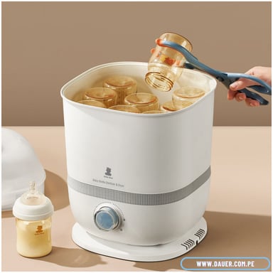 ESTERILIZADOR Y SECADOR DE BIBERONES CON VAPORIZADOR, DISPOSITIVO 3 EN 1 MULTIFUNCIONAL PARA BEBES - 6