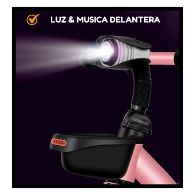 TRICICLO BICICLETA FLASHLIGHT PARA NIÑOS - ROSADO - 4