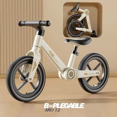 BICICLETA BALANCE PLEGABLE PARA NIÑOS BLANCO