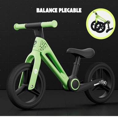 BICICLETA BALANCE PLEGABLE PARA NIÑOS “STRIK” VERDE
