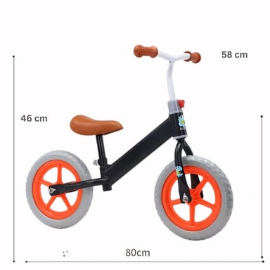 BICICLETA DE BALANCE PARA NIÑOS LUX NEGRO ARO 12 - 3