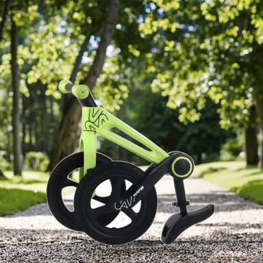 BICICLETA BALANCE PLEGABLE PARA NIÑOS “STRIK” VERDE - 2
