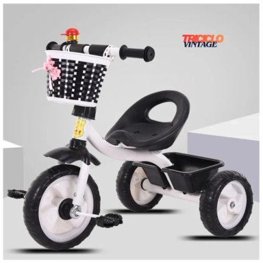 TRICICLO PARA NIÑOS VINTAGE FLEX COLOR BLANCO - 4