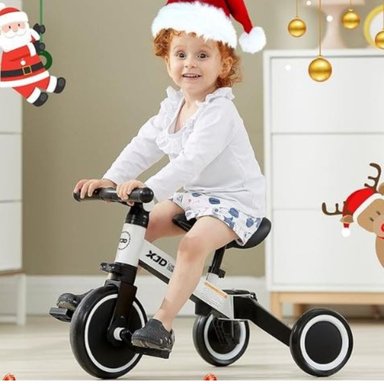 BICICLETA TRICICLO HELIOS ECOGRILL AMARILLO 5 EN 1 PLEGABLE NIÑOS - 5