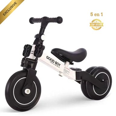 BICICLETA TRICICLO HELIOS ECOGRILL BLANCO 5 EN 1 PLEGABLE NIÑOS - 2