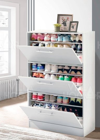 ZAPATERA VILLA HOGAR XL BLANCO CAPACIDAD HASTA 27 PARES TALLA 42