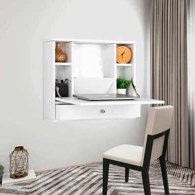 ESCRITORIO PLEGABLE VILLA HOGAR TALARA 59.5 CM X 50 CM BLANCO