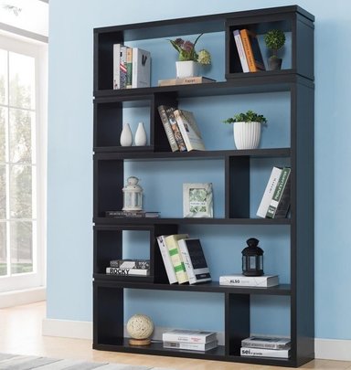 ESTANTE LIBRERO VILLA HOGAR CALLIA NEGRO