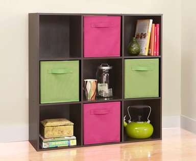 ESTANTE VILLA HOGAR CUBICO WENGUE ORGANIZADOR