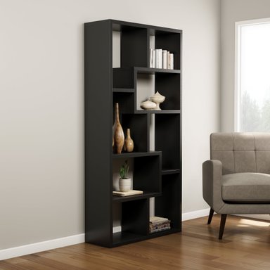 ESTANTE LIBRERO VILLA HOGAR ALDORA NEGRO