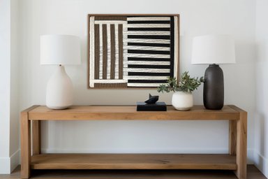 CUADRO NICO LIENZO TRENZADO CON HILOS DE ALGODÓN