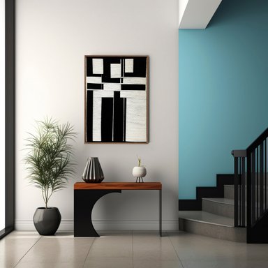 CUADRO ONIX INVERTIDO LIENZO TRENZADO CON HILOS DE ALGODÓN