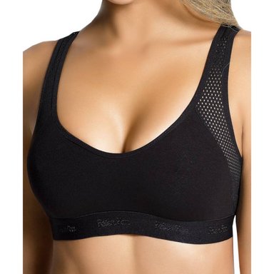 TOP DEPORTIVO MUJER PETER PAN 3280 ALGODÓN NEGRO
