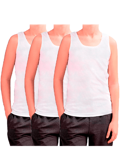 PACK 3 BIVIDÍS ALGODÓN NIÑO BOSTON BLANCO 711N