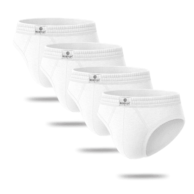 PACK X4 TRUSAS ALGODÓN BOSTON BLANCO 878 RECUBIERTO BIKINI - 1
