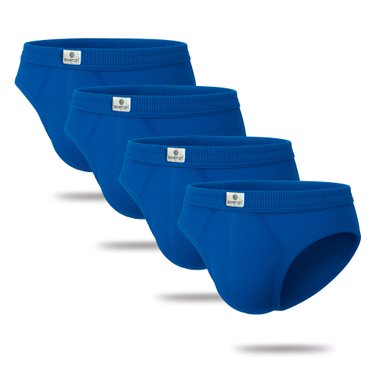 PACK X4 TRUSAS ALGODÓN BOSTON AZUL 878 RECUBIERTO BIKINI