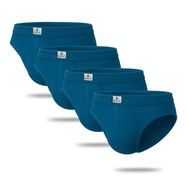 PACK X4 TRUSAS ALGODÓN BOSTON AZUL ACERO 878 RECUBIERTO BIKINI