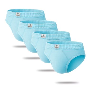 PACK X4 TRUSAS ALGODÓN BOSTON CELESTE 878 RECUBIERTO BIKINI