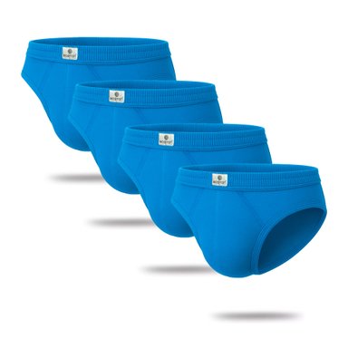 PACK X4 TRUSAS ALGODÓN BOSTON AZULINO 878 RECUBIERTO BIKINI